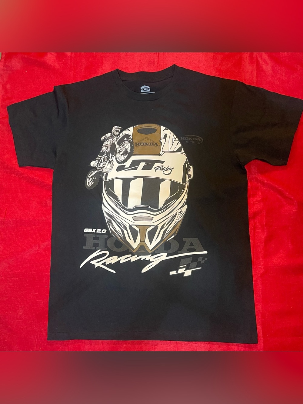 Honda Racing Graphic Biking Helmet Tee
